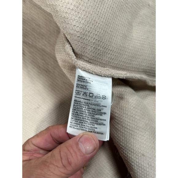 H&M Shirt Jacket Women's Small Beige Teddy Shacket Shearling Cozy Oversized - Picture 5 of 9